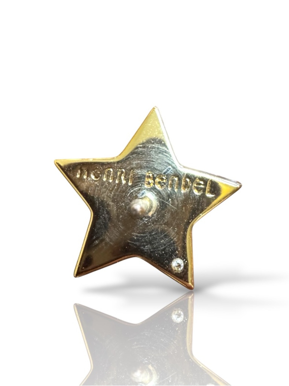 Henri Bendel Gold Star Crystal Pin - Picture 2 of 2
